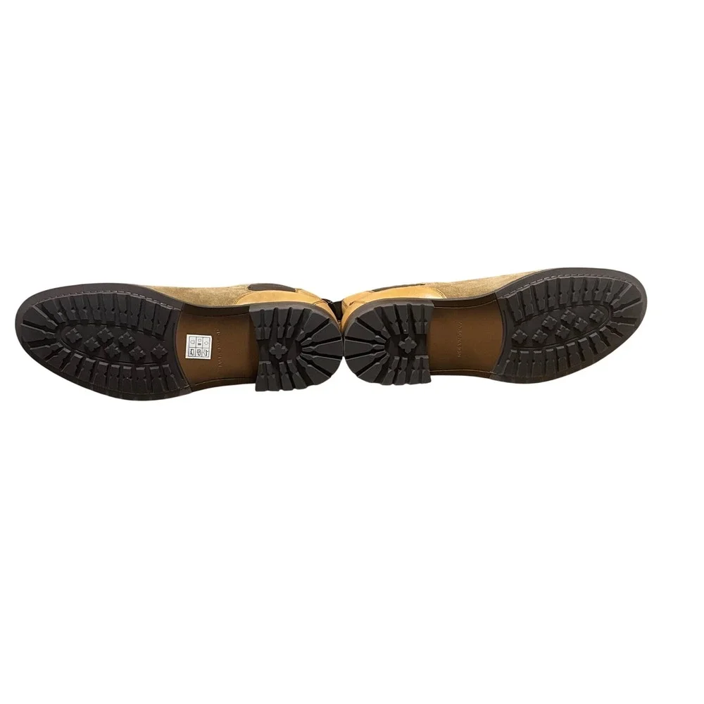 Mark Nason Los Angeles Mens Tan Suede Leather Chelsea Lug‎ Sole Boots 11.5